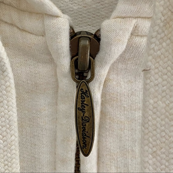 Harley-Davidson Zip Front Hooded Sweatshirt Jacket Size Large - Picture 4 of 10